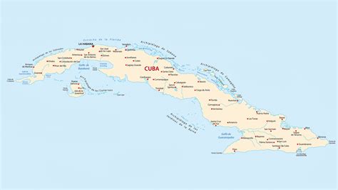 Map of municipalities of Cuba