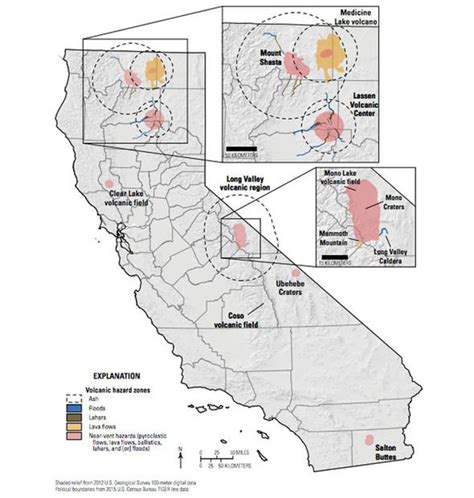 California volcanoes MAPPED: The ACTIVE volcanoes that could THREATEN ...