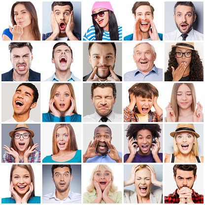 Diverse People With Different Emotions Stock Photo - Download Image Now ...