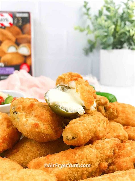 Frozen jalapeño poppers in air fryer (TGIF) - Air Fryer Yum