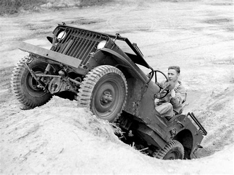 Testing an early #Jeep #Willys MB on steep terrain. Circa 1941 | Willys ...