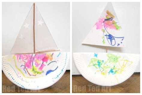 Rocking Paper Plate Boats. These Paper Plate Ships are quick and easy ...