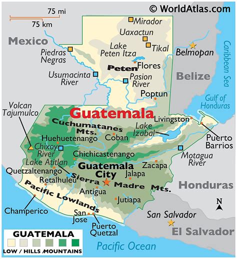 Mapas de Guatemala - Atlas del Mundo