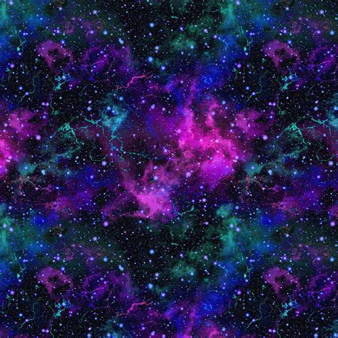 Purple Blue Galaxy Space Universe Planets Stars Microfibr | Etsy