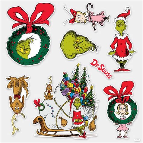 Dr. Seuss | How the Grinch Stole Christmas Sticker | Zazzle | Christmas ...