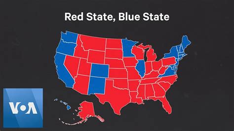 Red States And Blue States Map - Map Of Rose Bowl