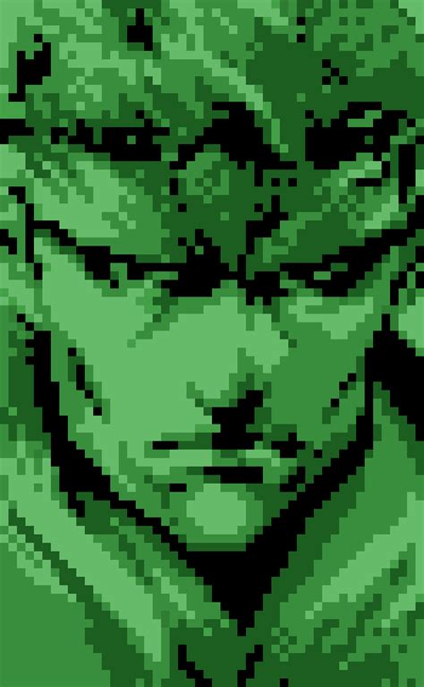 Pixilart - MGS1 Snake Codec portrait by Spoon-Man