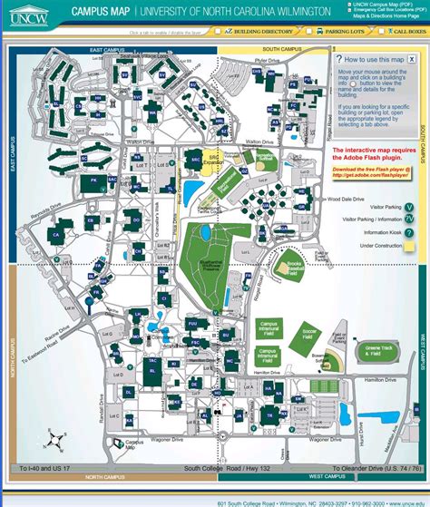 UNC Campus Map