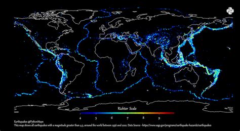 Mapped: The World’s Major Earthquakes From 1956‒2022 | TalkMarkets