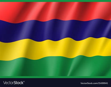 National flag of mauritius Royalty Free Vector Image