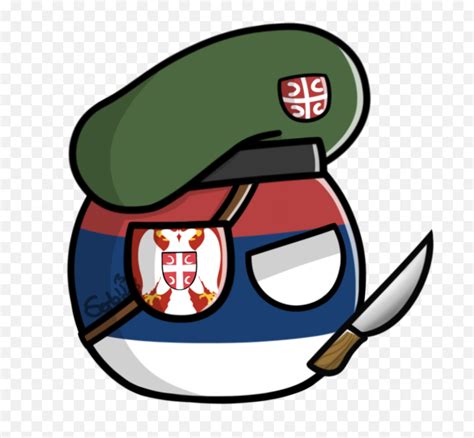 Serbiaball Countryballs Serbia Serbian - Serbia Polandball Png Emoji ...