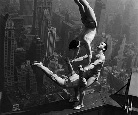 Acrobats balance on top of the Empire State Building, 1934 - Rare ...