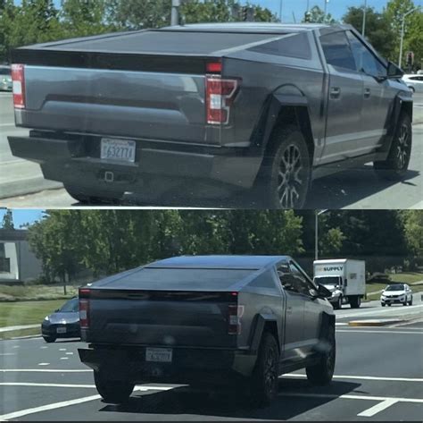 Tesla Cybertruck with Ford F-150 wrap spotted | Page 2 | Rivian Forum ...