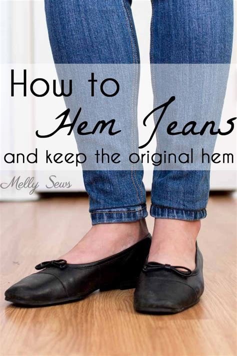 How to Hem Jeans - Melly Sews