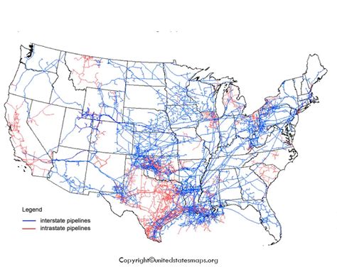 US Pipeline Map Printable [Pipeline Map of US]