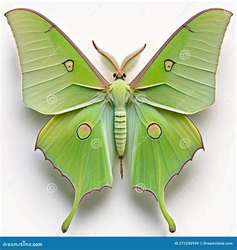 Luna Moth Actias Luna Butterfly. Beautiful Butterfly in Wildlife ...