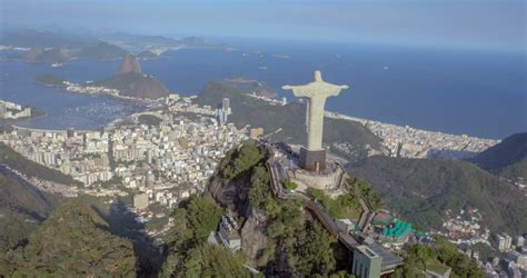 วิดีโอสต็อกของ aerial view of christ the redeemer | 9938180 | Shutterstock