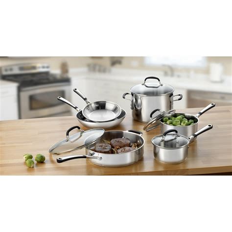 Calphalon Simply Stainless Steel 10 Piece Cookware Set & Reviews | Wayfair