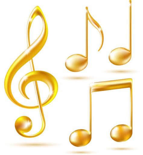 Gold Music Notes Illustrations, Royalty-Free Vector Graphics & Clip Art ...