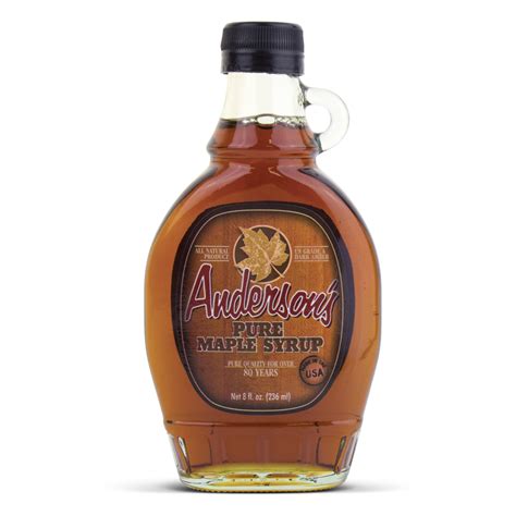 Case of 12 - 8oz. Glass Maple Syrup - Anderson's Maple Syrup