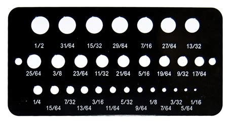 Drill Gauge Fractional 1/16 To 1/2 – Century Drill & Tool