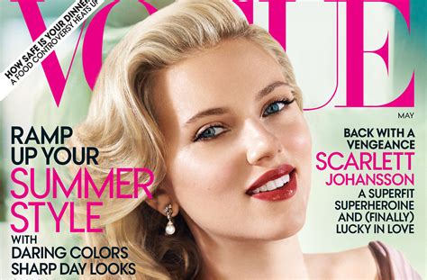 Scarlett Johansson in Vogue, Talks Ryan Reynolds | The Blemish