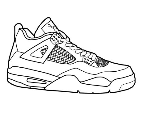 Air Jordan Coloring Pages Shoes