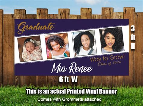 Personalized Graduation Photos Banner Heavyweight Vinyl - Designed ...