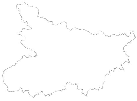 Bihar Blank Map | Bihar Outline Map