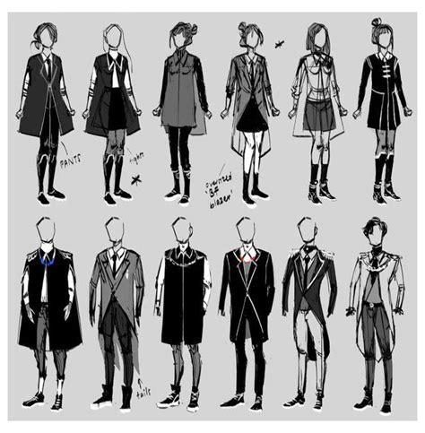 #magic #school #uniform #design | Comic book art style, Drawing clothes ...