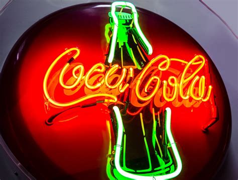 Neon Coca Cola Hire - Kemp London - Bespoke neon signs and prop hire.