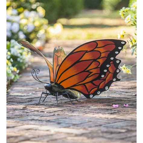 Wind & Weather Monarch Butterfly Garden Art & Reviews | Wayfair