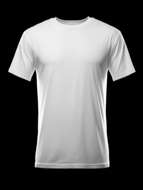 A white t - shirt with a white logo is displayed. | Premium AI ...