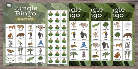 Jungle Bingo Game Printable | Twinkl Party (teacher made)