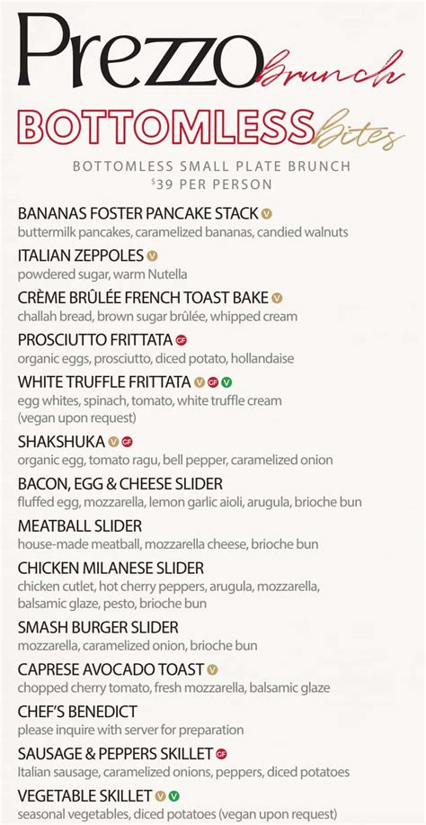 Prezzo Boca Raton, FL Menu (Updated: July 2024)