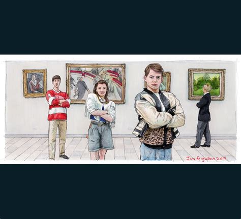 Ferris Bueller's Day Off - At the Museum Poster Print By Jim Ferguson