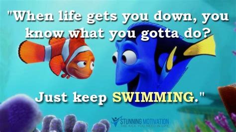 Cute Just Keep Swimming Quote - Wise Quote Of Life