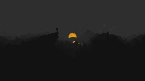 Firewatch Dark Minimal 5k Wallpaper,HD Games Wallpapers,4k Wallpapers ...