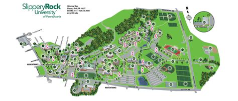 Slippery Rock University Campus Map – Map Vector