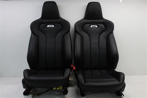 2015 2016 2017 BMW M3 F80 Black Merino Leather Front & Rear Complete ...