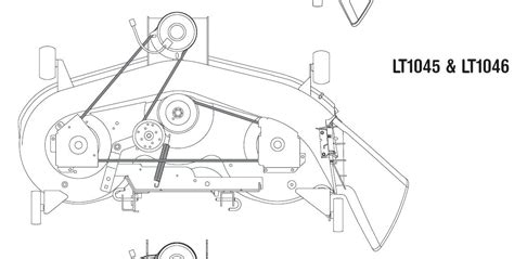 Cub Cadet Ltx 1045 Drive Belt Diagram