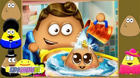 POU BABY WASH | JOGO DO POU | FUNNY POU GAME FOR KIDS |... | Doovi