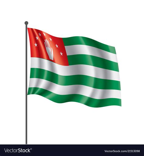 Abkhazia flag Royalty Free Vector Image - VectorStock