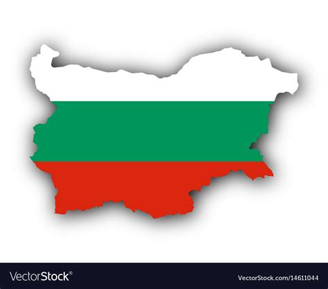 Map and flag of bulgaria Royalty Free Vector Image