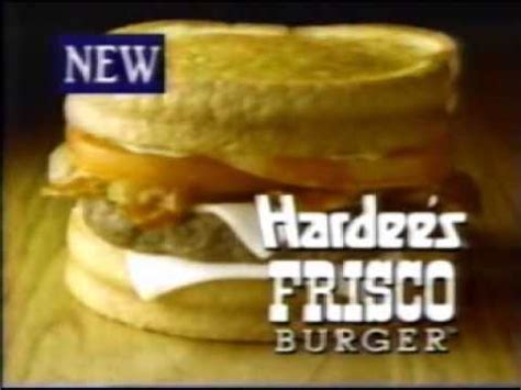 1992 Hardee's Frisco Burger commercial - YouTube