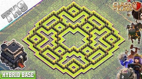 Town Hall 9 Hybrid Base