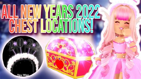 *ALL* 2022 NEW YEARS CHEST LOCATIONS IN ROYALE HIGH! GET CUTE ITEMS FOR ...