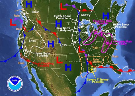 Current Weather Fronts Map