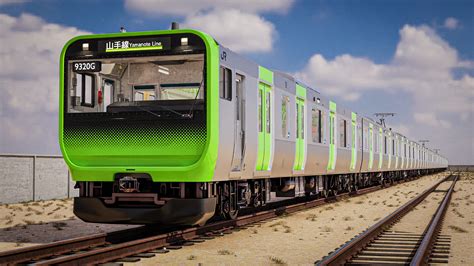 JujuArtz - Yamanote Line E235 Series Locomotive - Japanese Train 3D CAD ...