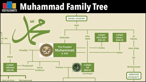 Prophet Muhammad Wives Family Tree